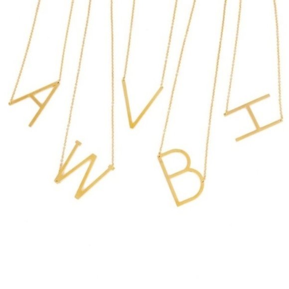 GOLD INITIAL NECKLACE - Picture 2 of 5